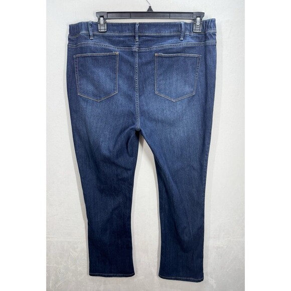 J Jill Slim Bootcut Jeans Womens 16 Blue Authentic Fit Stretch Sides Denim - Picture 2 of 11